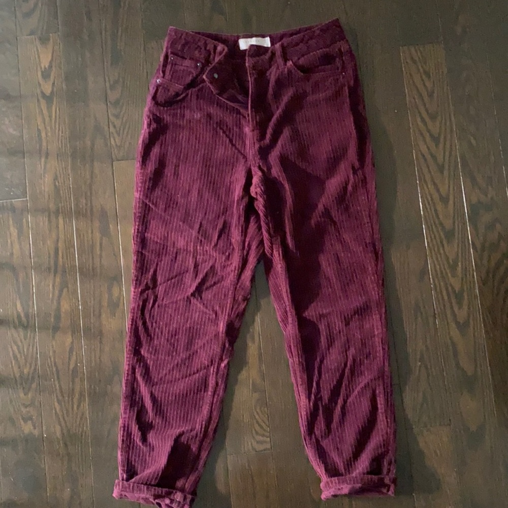 Topshop mom pants corduroy W28